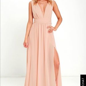Lulus Heavenly Hues Blush Dress